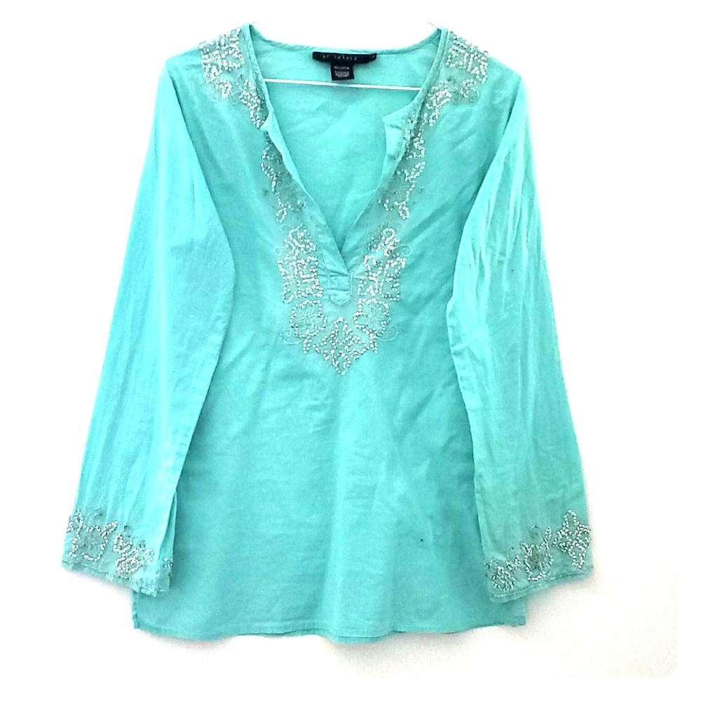 ET CETERA ocean blue tunic